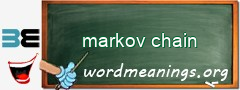 WordMeaning blackboard for markov chain
